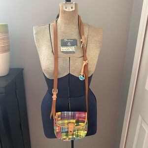 Dooney & Bourke Multicolor Patchwork Plaid Crossbody Bag